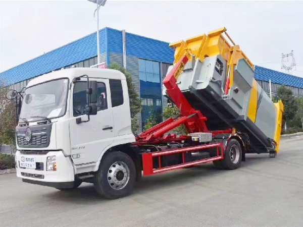 東風(fēng)天錦國(guó)六10~14方車廂可卸（鉤臂）式垃圾車